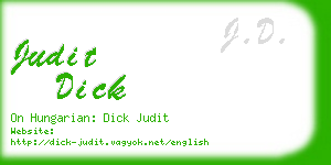 judit dick business card